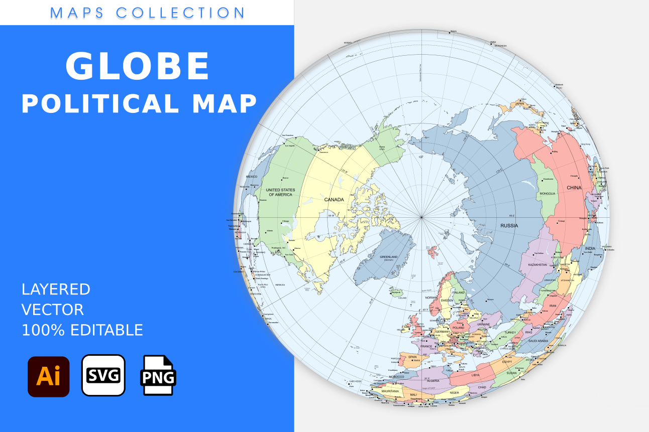 Globe Political Map